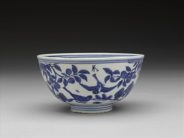 青花花鳥紋碗