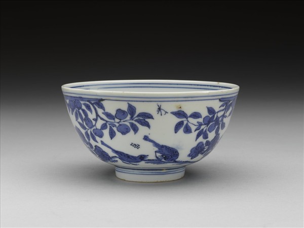 青花花鳥紋碗