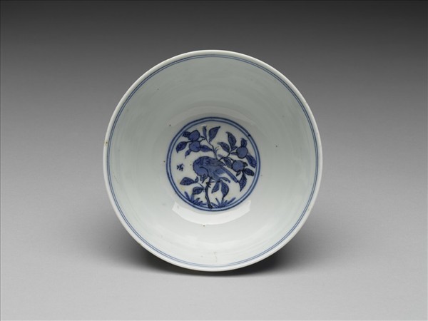 青花花鳥紋碗