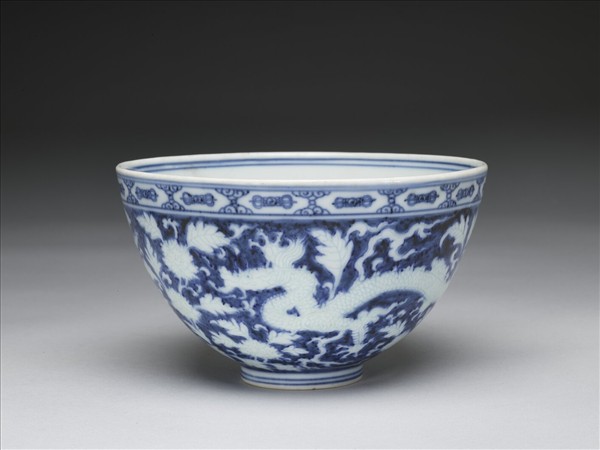 官窯 青花龍紋碗