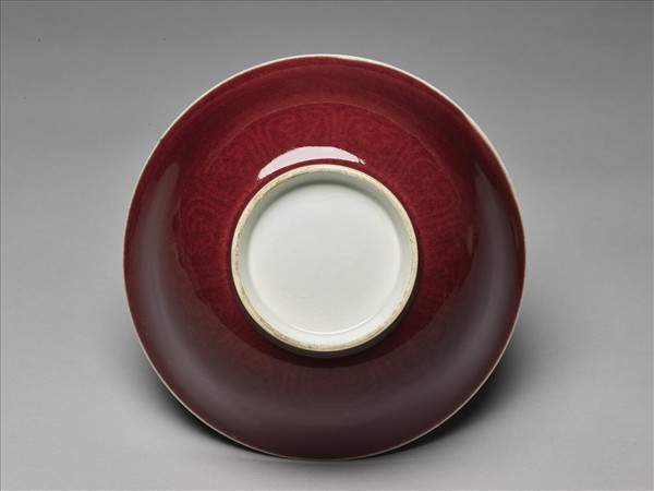 官窯 霽紅龍紋碗