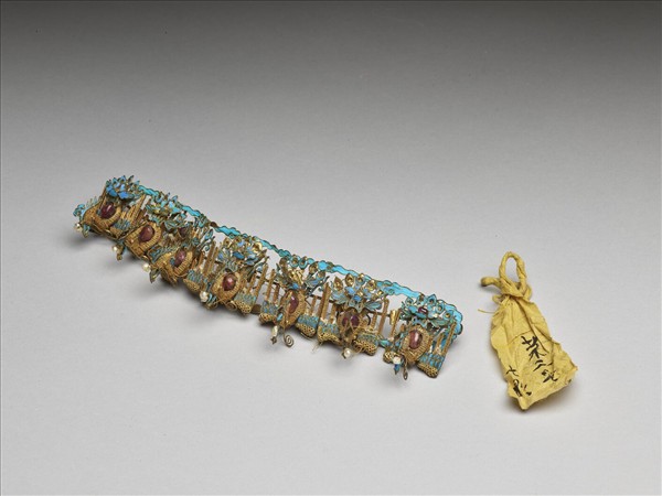 金纍絲點翠嵌珠寶鈿飾