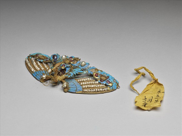 金纍絲點翠嵌珠寶鈿飾