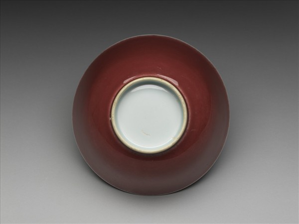 霽紅釉碗