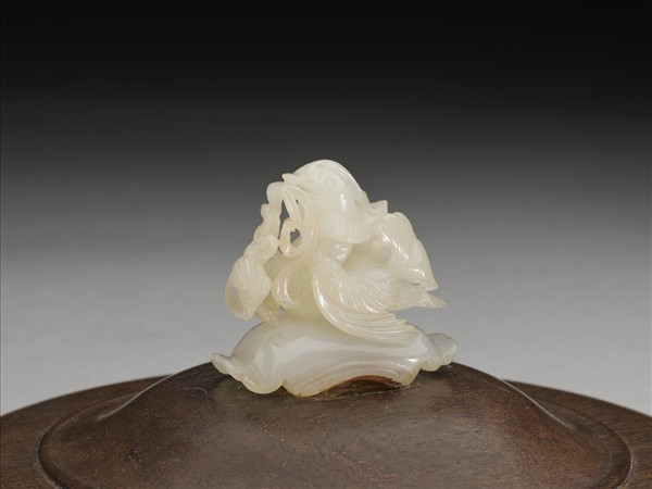 鴛鴦荷葉紋玉頂