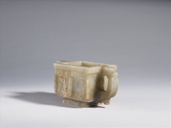 玉獸面紋長方爐