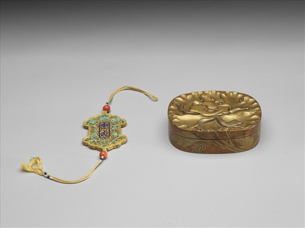 金鑲綠松石齋戒牌