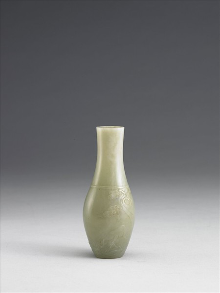 玉松鹿紋瓶