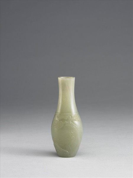 玉松鹿紋瓶