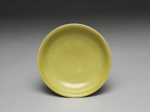 黃釉盤