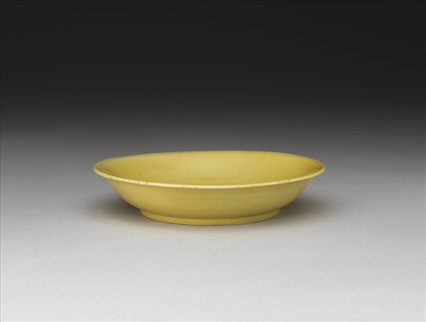 黃釉盤
