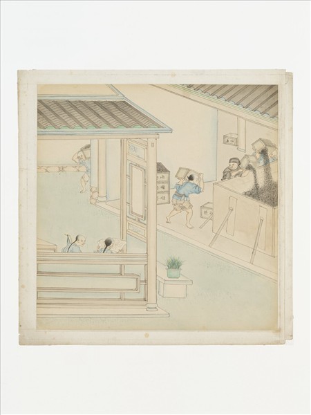 19世紀晚期茶葉貿易圖