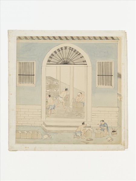 19世紀晚期茶葉貿易圖