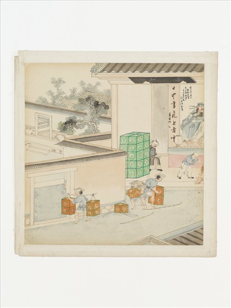 19世紀晚期茶葉貿易圖