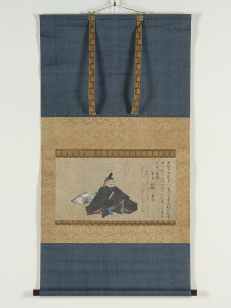 日本 鐮倉時代 宣房本三十六歌仙繪  藤原兼輔像