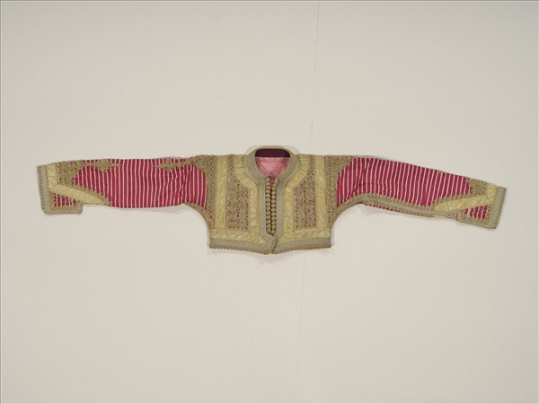 土耳其 桃紅地金線刺繡短外套