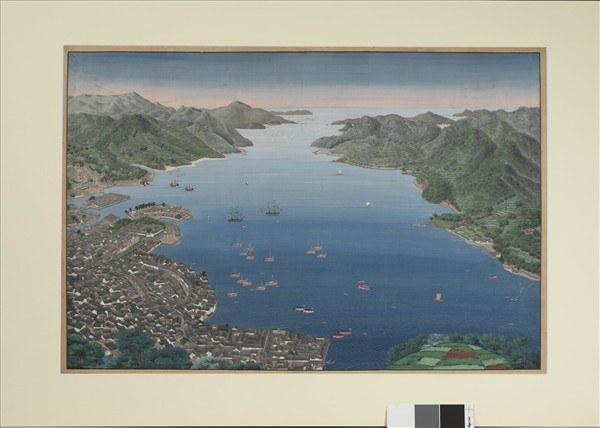 日本江戶時代長崎港景圖