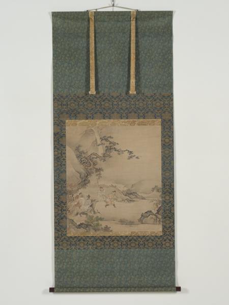 日本江戶時代傳狩野探幽二十四孝圖 軸