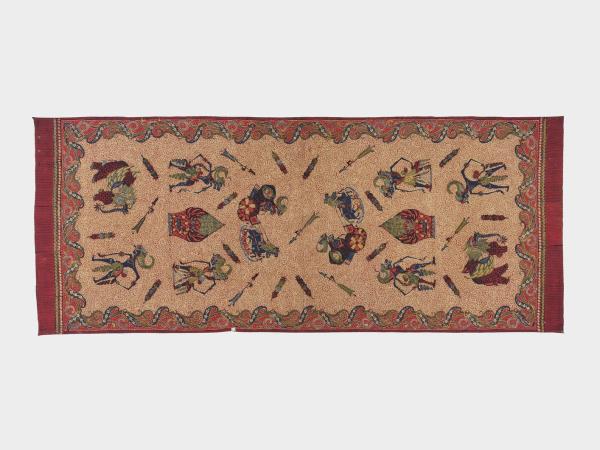 印尼 皮影戲紋蠟染裙布