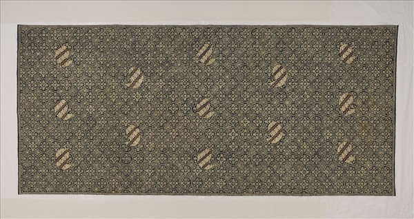 印尼 褐地巴冷紋蠟染裙布