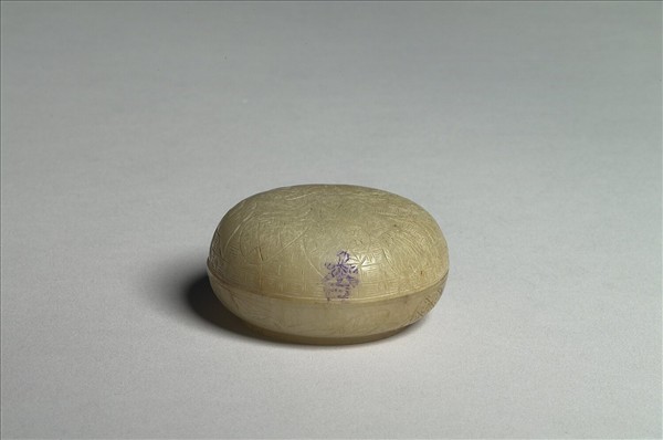玉荔枝紋圓盒