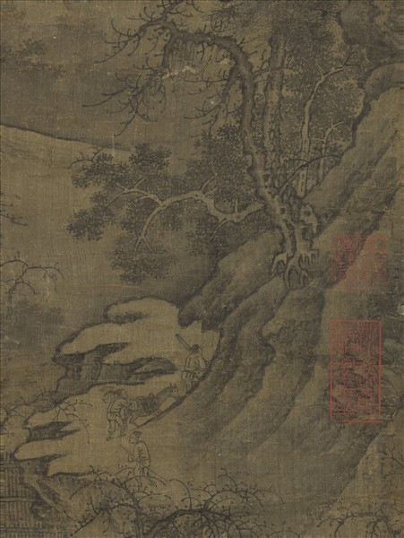 宋人秋山圖　軸