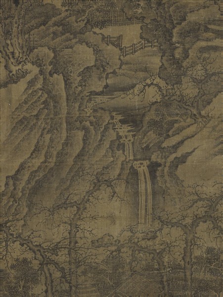 宋人秋山圖　軸