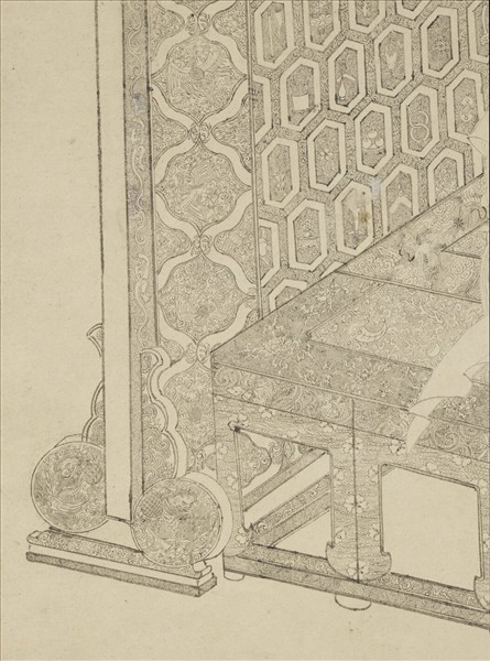 宋人白描大士像　軸