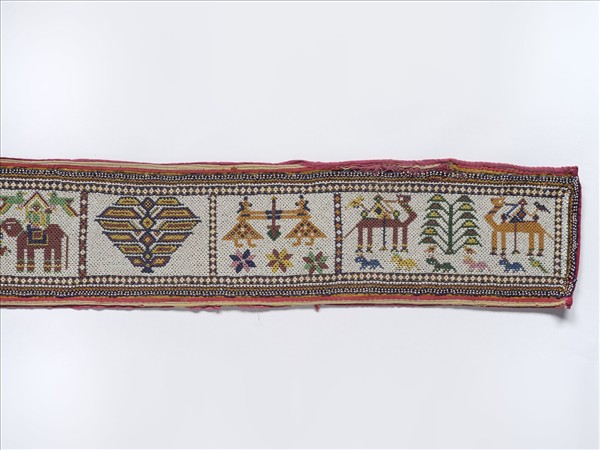 印度 動物紋珠繡掛飾