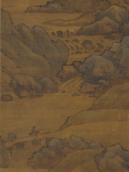 元趙雍江山放艇圖　軸