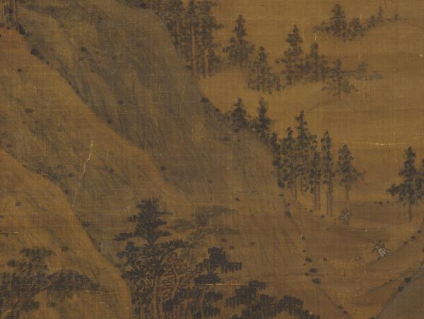 元趙雍江山放艇圖　軸