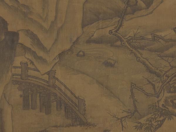 元趙雍畫小春熙景　軸