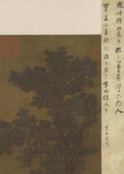 元趙雍春郊遊騎圖　軸