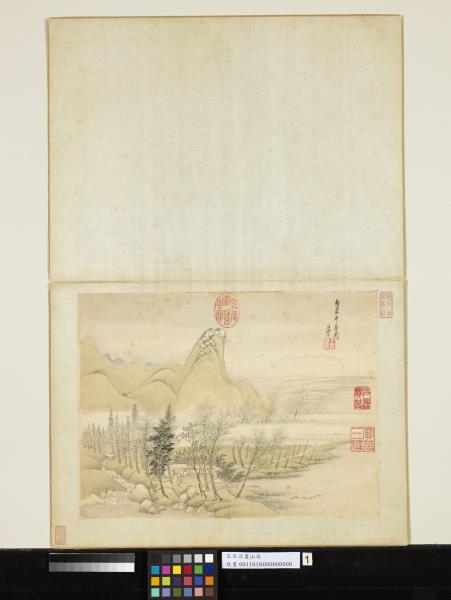 清王翬畫山水　冊　倣惠崇早春圖