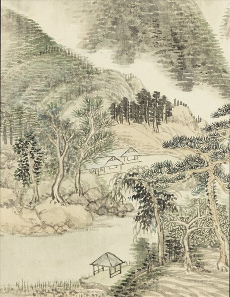 清王翬仿宋元山水　冊　倣高克恭山水