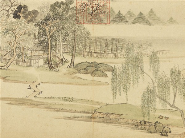 清王翬仿諸家山水　冊　倣趙大年山水