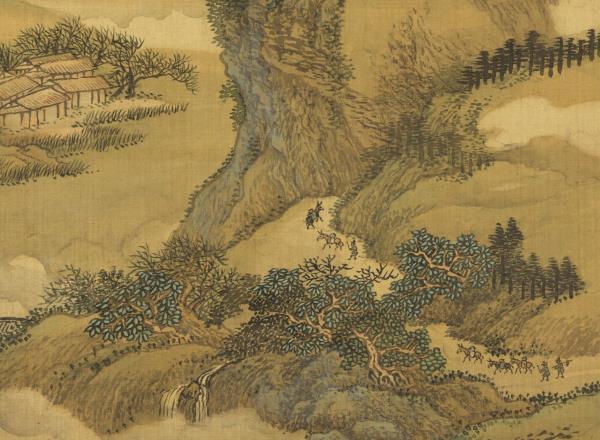 清王翬摹古山水　冊　晴麓橫雲圖