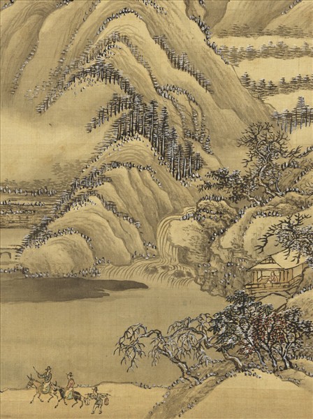 清王翬摹古山水　冊　倣王詵雪景山居圖