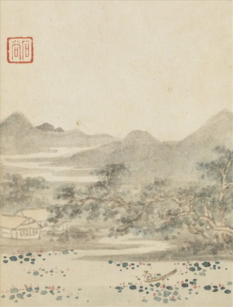 清王翬墨蹟　冊　採蓮圖