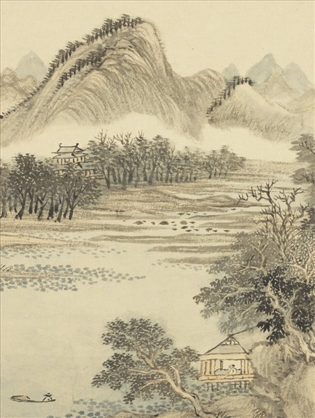 清王翬圖繪　冊　山過山青