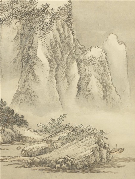 清王翬圖繪　冊　倣范寬雪圖