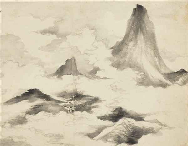 清惲壽平畫山水　冊　雲山