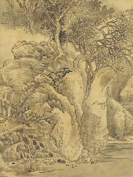 清惲壽平仿古山水　冊　倣李成嶺路寒煙