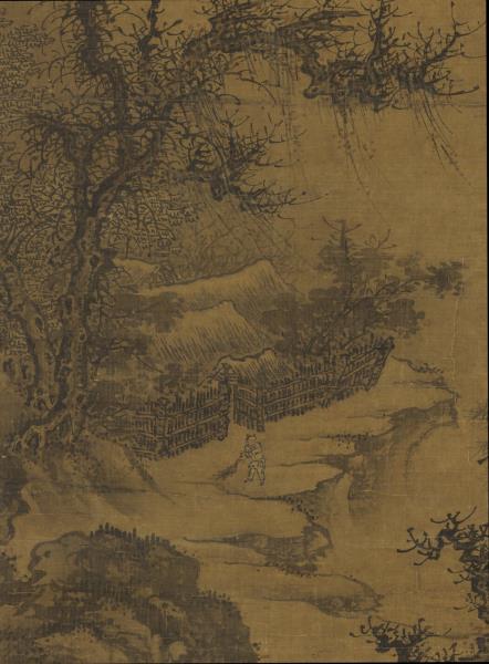 宋郭熙秋山行旅圖　軸