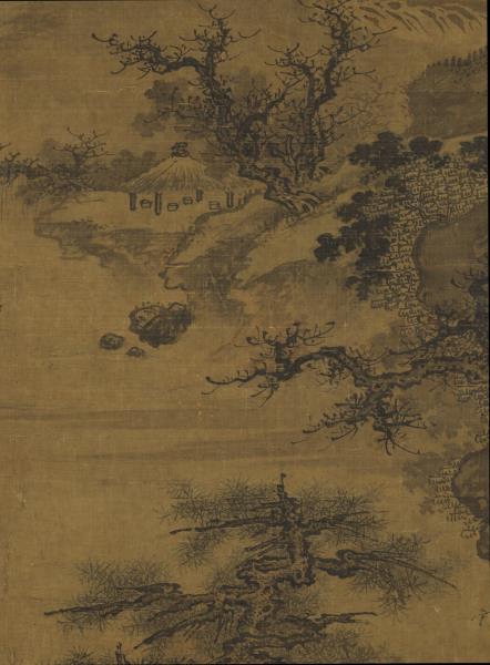 宋郭熙秋山行旅圖　軸