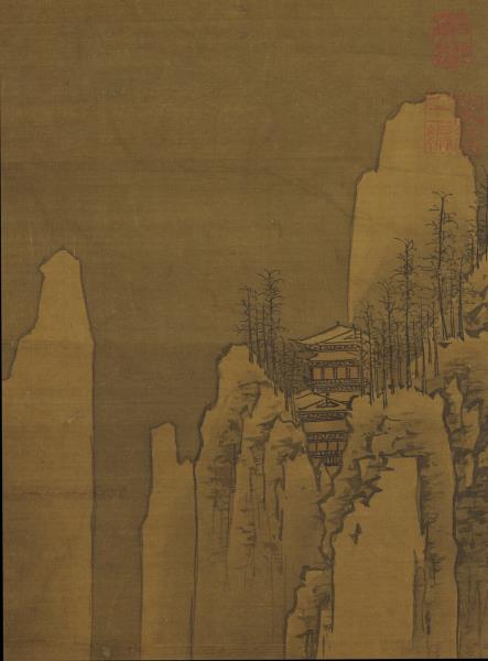 宋郭熙雪山行旅圖　軸