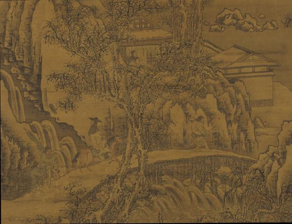 宋郭熙雪山行旅圖　軸