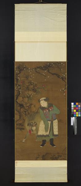 宋郭思戲羊圖　軸