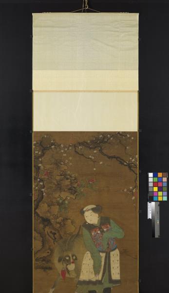 宋郭思戲羊圖　軸