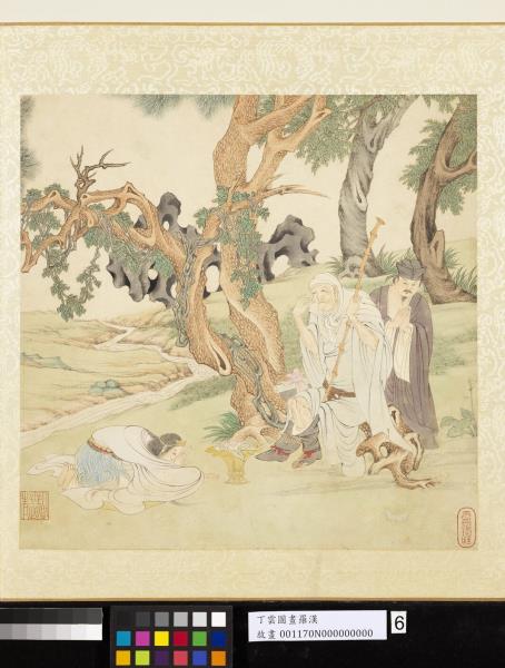 明丁雲圖羅漢　冊　羅漢（六）